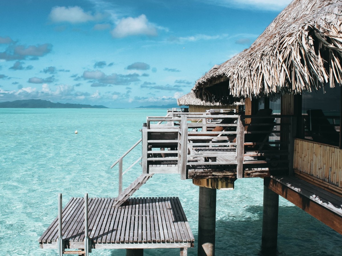 A luxury overwater bungalow