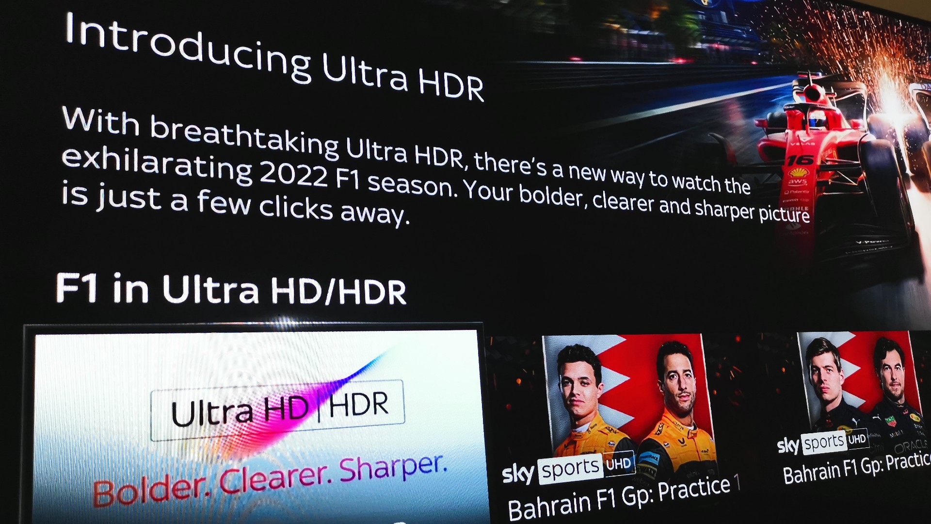 Formula 1 has never looked better as Sky Sports adds HDR to 4k for 2022 season