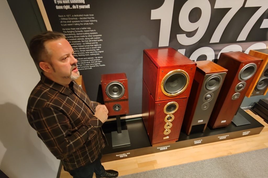 Early Dynaudio loudspeakers in the company HQ