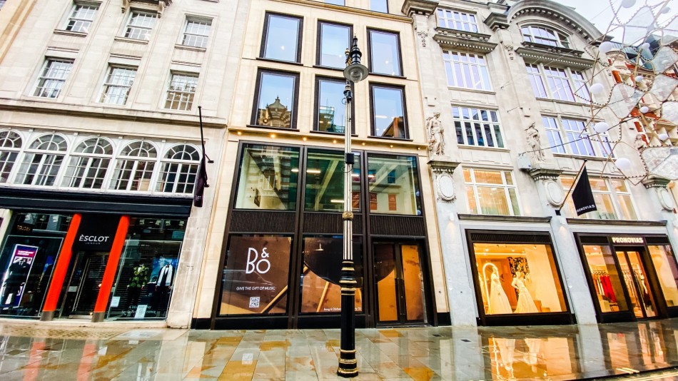 The new Bang & Olufsen flagship store in Mayfair London
