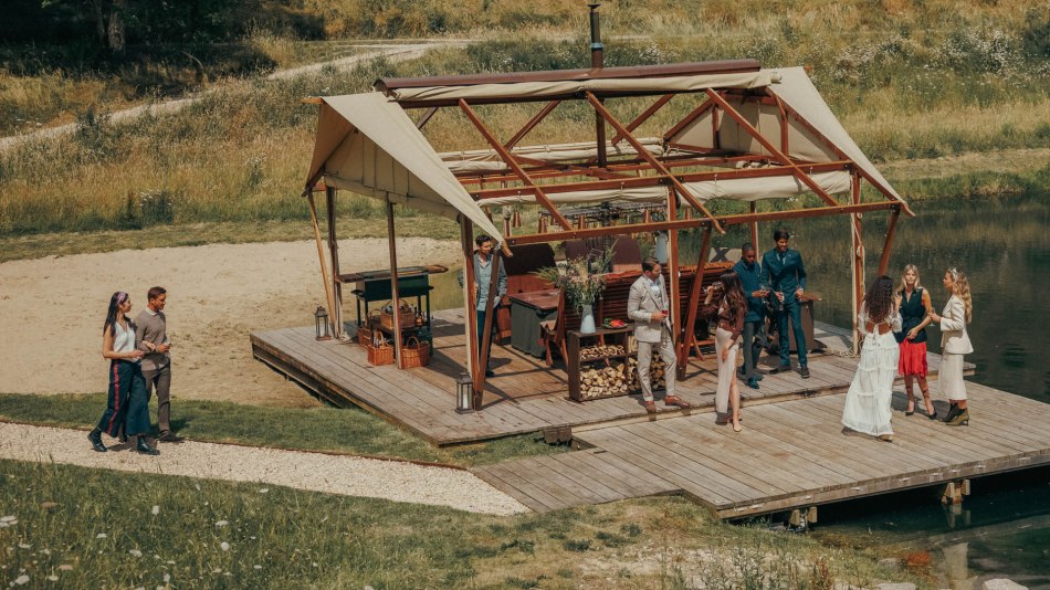 An aerial view of the WildKitchen by Guy Ritchie
